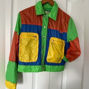Y2K Diesel colour block jacket